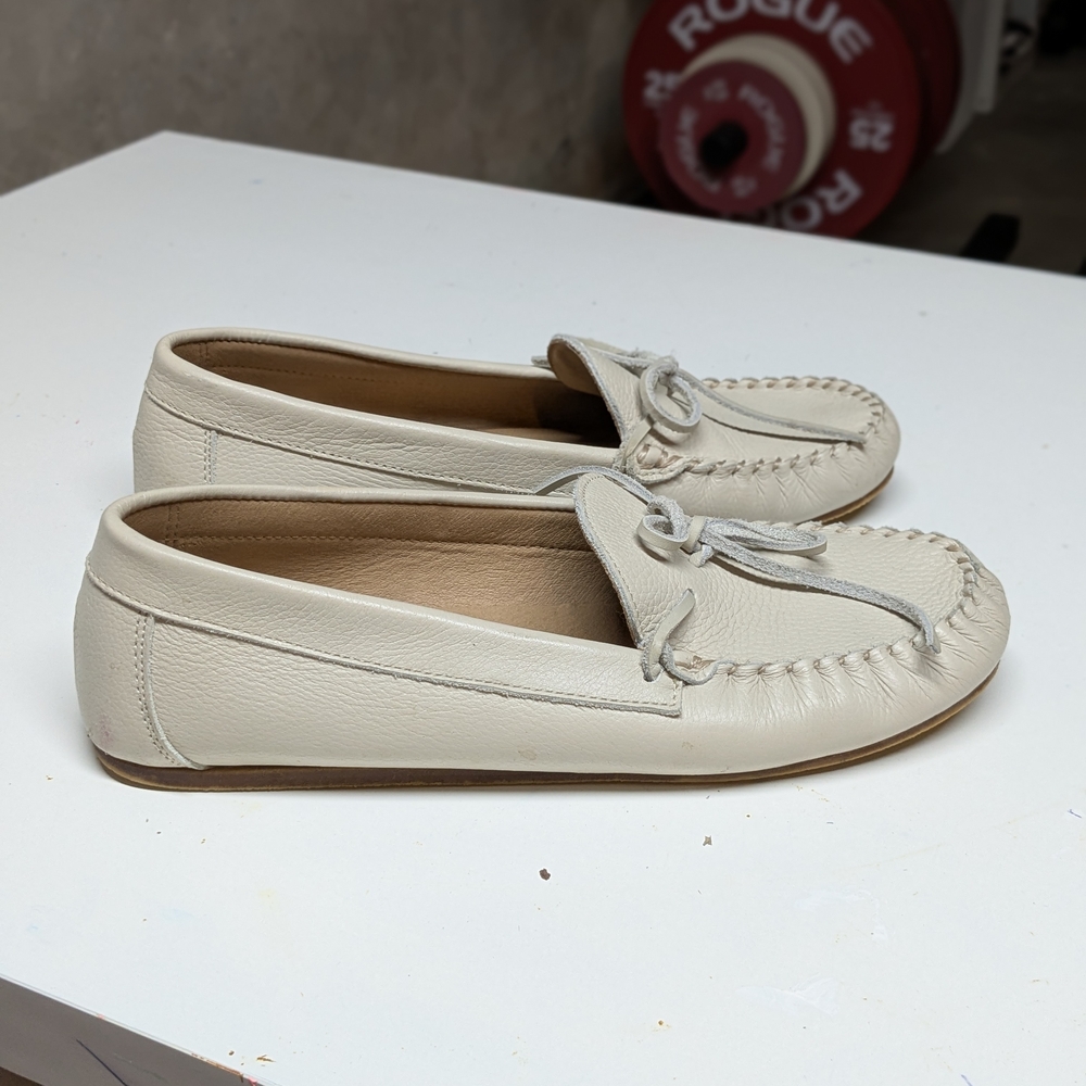 Women's Anthropologie Cream Loafers